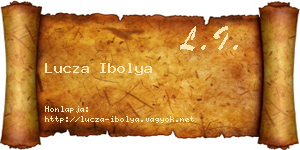 Lucza Ibolya névjegykártya