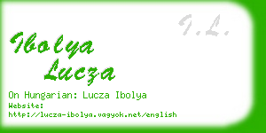 ibolya lucza business card